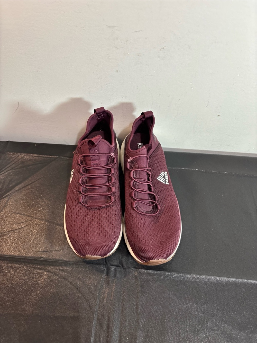 RBX Athletic Slip-On Women’s Sneakers - Burgundy. 9/16